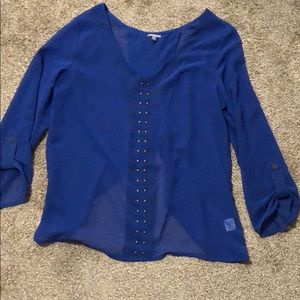 Blouse size medium. Open back